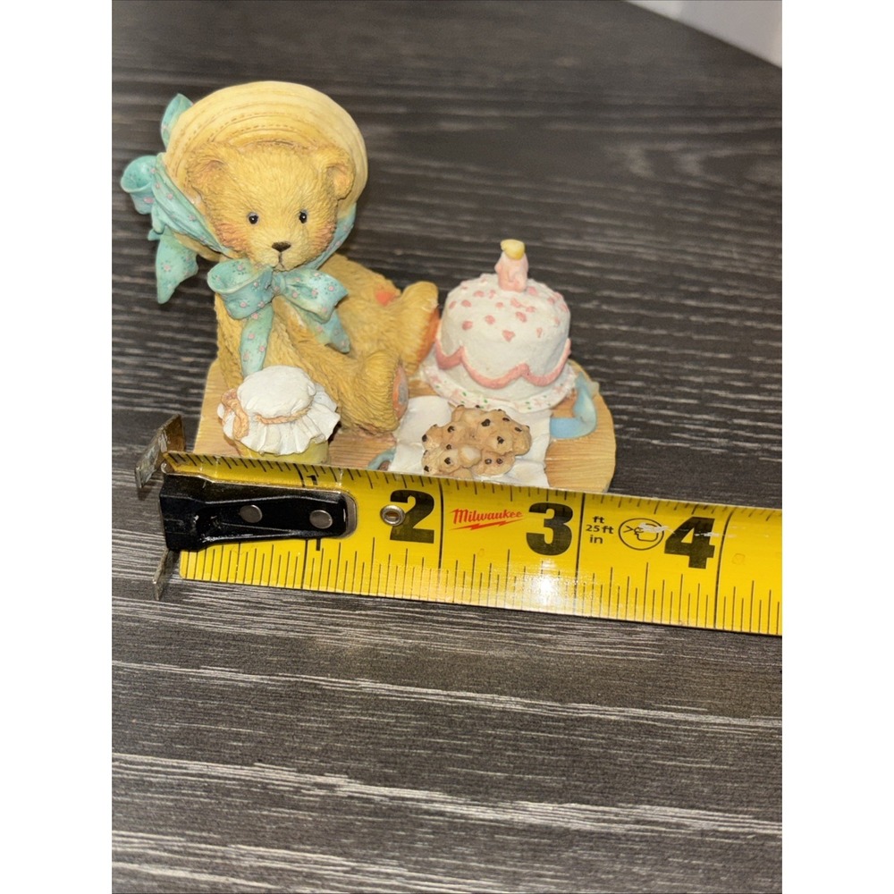 Birthday Bear Cherished Teddies Hooray for You Cake Figurine 54/438 - Picture 4 of 6